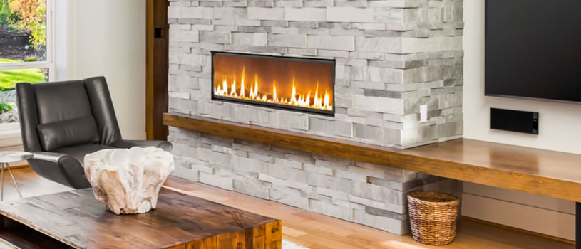 Las chimeneas de gas natural son fáciles de instalar en casi cualquier lugar.