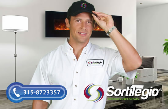 Chimeneas a gas natural modernas ecológicas y elegantes en Bogotá, Colombia. Sortilegio Design Center SAS.