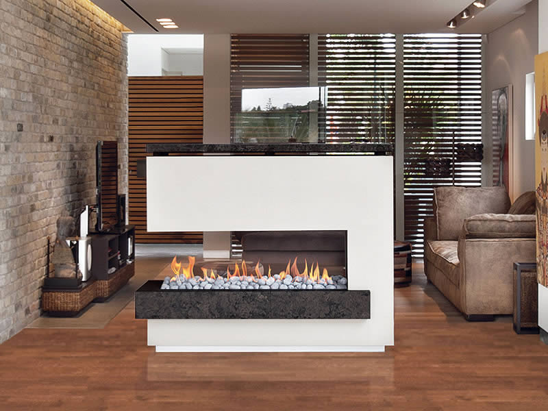 Venta de Chimeneas a Gas Natural sin Ventilación o vent-free modernas y ecológicas. Reparaciones en Bogotá, Colombia. Sortilegio Design Center SAS.