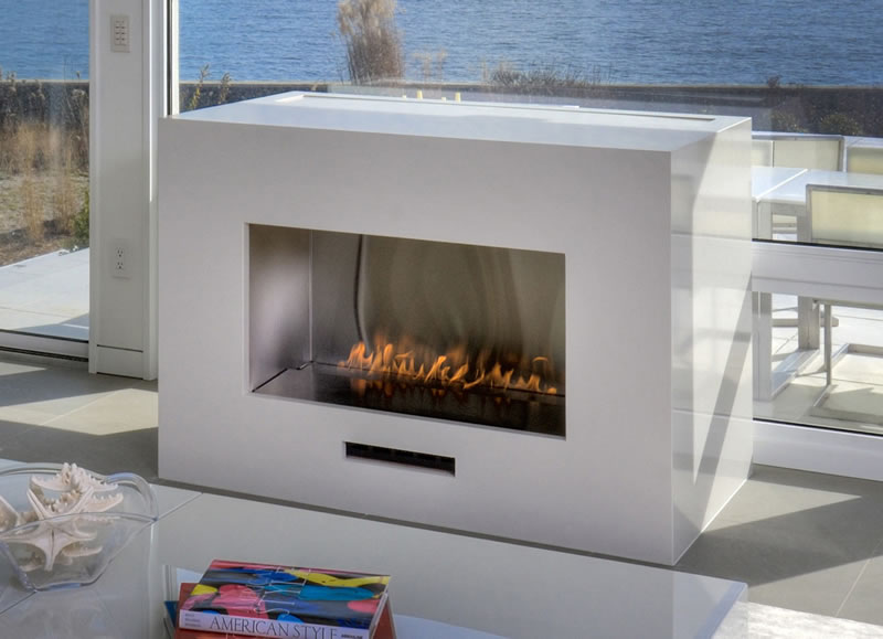 Chimeneas a gas natural sin ventilación o vent-free. Diseños e instalaciones en Bogotá, Colombia. Sortilegio Design Center SAS.