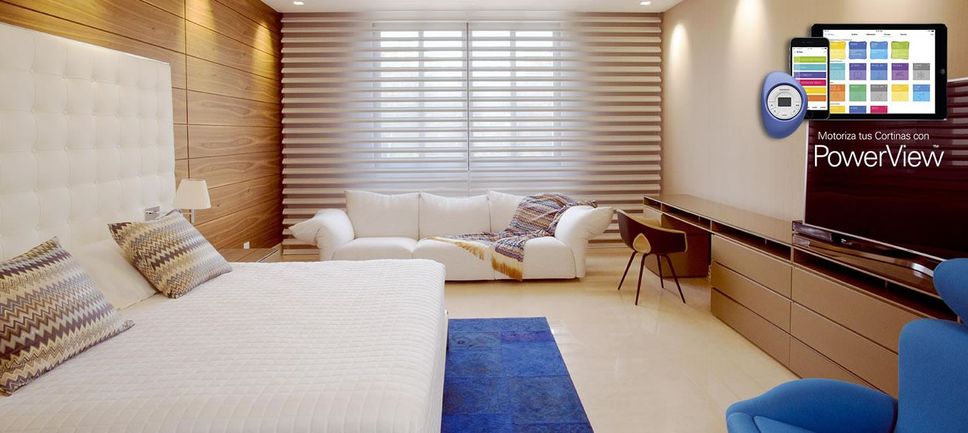 Elegantes y sofisticadas que poseen un exclusivo diseño de láminas horizontales en una capa Sheer que parecen flotar sobre la ventana.