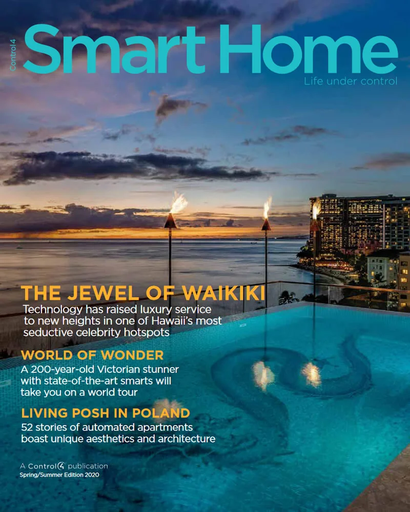 Revista de automatización de casas y domótica Home Smart Home de Control4 en Bogotá, Colombia. Sortilegio Design Center SAS. Edición Primavera 2020