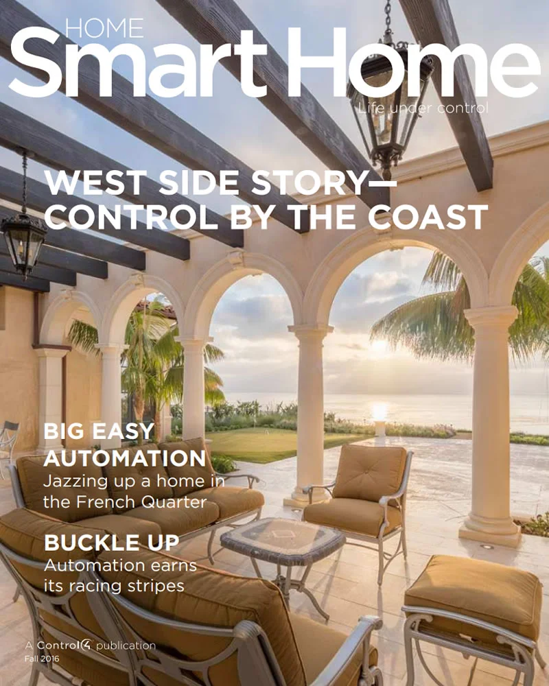 Revista de automatización de casas y domótica Home Smart Home de Control4 en Bogotá, Colombia. Sortilegio Design Center SAS. Edición Otoño 2016