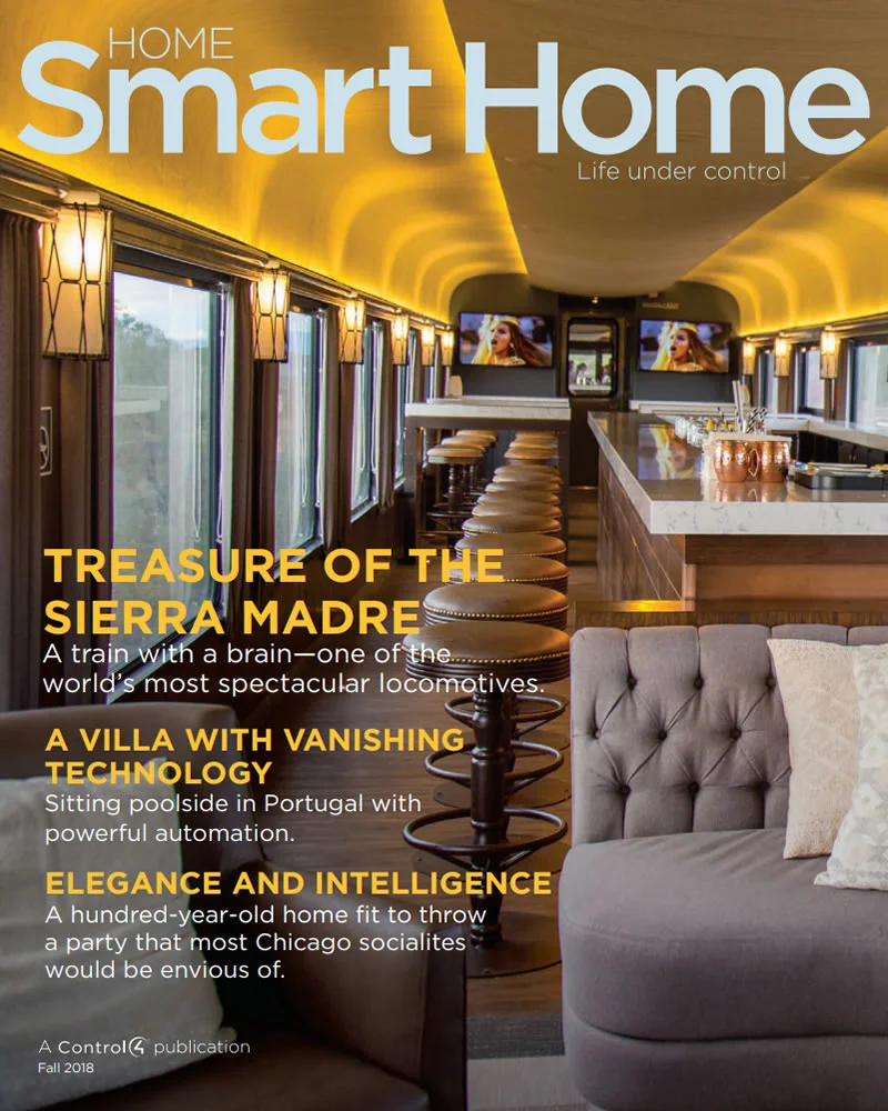 Revista de automatización de casas y domótica Home Smart Home de Control4 en Bogotá, Colombia. Sortilegio Design Center SAS. Edición Otoño 2018