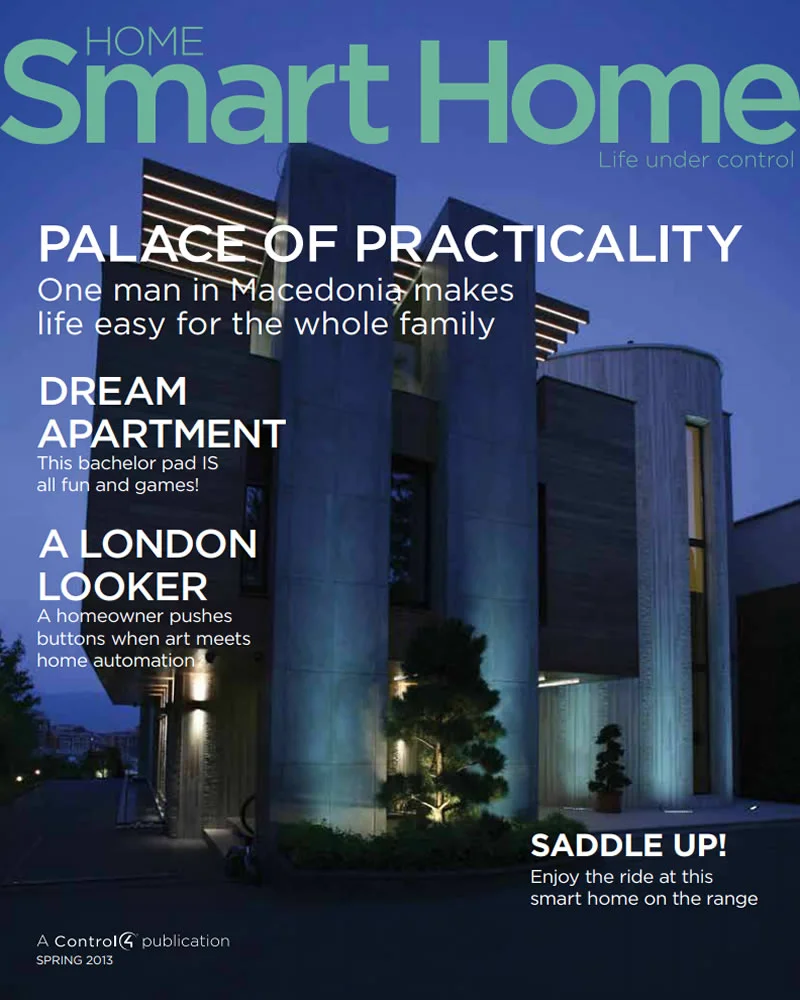 Revista de automatización de casas y domótica Home Smart Home de Control4 en Bogotá, Colombia. Sortilegio Design Center SAS. Edición Primavera 2013