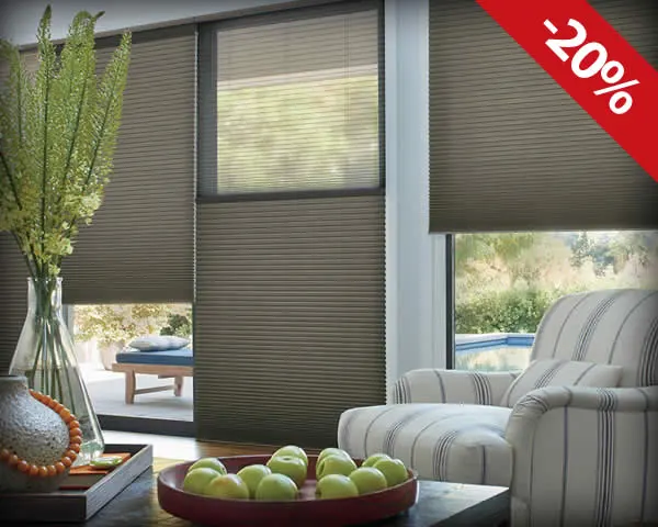 Promociones en Cortinas Hunter Douglas de la marca Duette en Bogotá, Colombia. Sortilegio Design Center SAS.