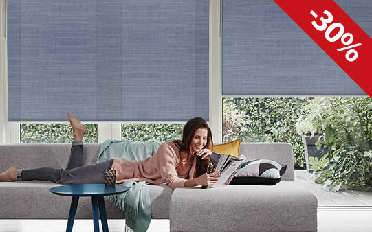Promociones, Ofertas y Descuentos en cortinas enrrollables Quantum de Huter Douglas en Bogotá, Colombia. Sortilegio Design Center SAS,